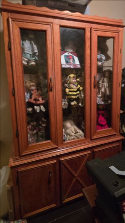 Vintage curio cabinet