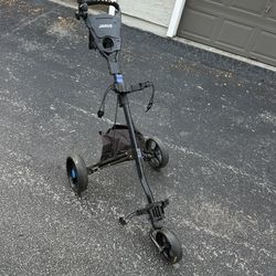 JANUS 3-Wheel Golf Push Cart – Foldable, Lightweight, Durable Frame
