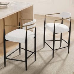 2 Brand New Tan Kitchen stools