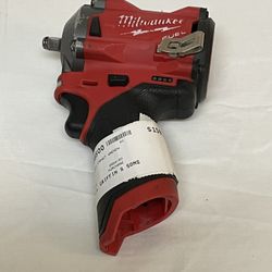 Milwaukee Cordless Impact Wrench: 3/8 in Drive Size, 400 ft-lb Fastening Torque