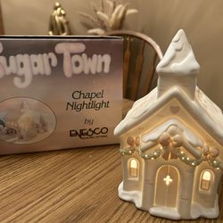 Vintage Precious Moments Sugar Town Chapel Nightlight Figurine #(contact info removed)