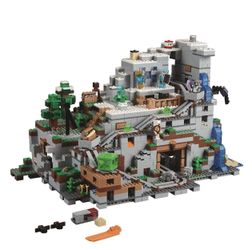 Minecraft Mountain Cave Set Snap Bricks- Not Legos
