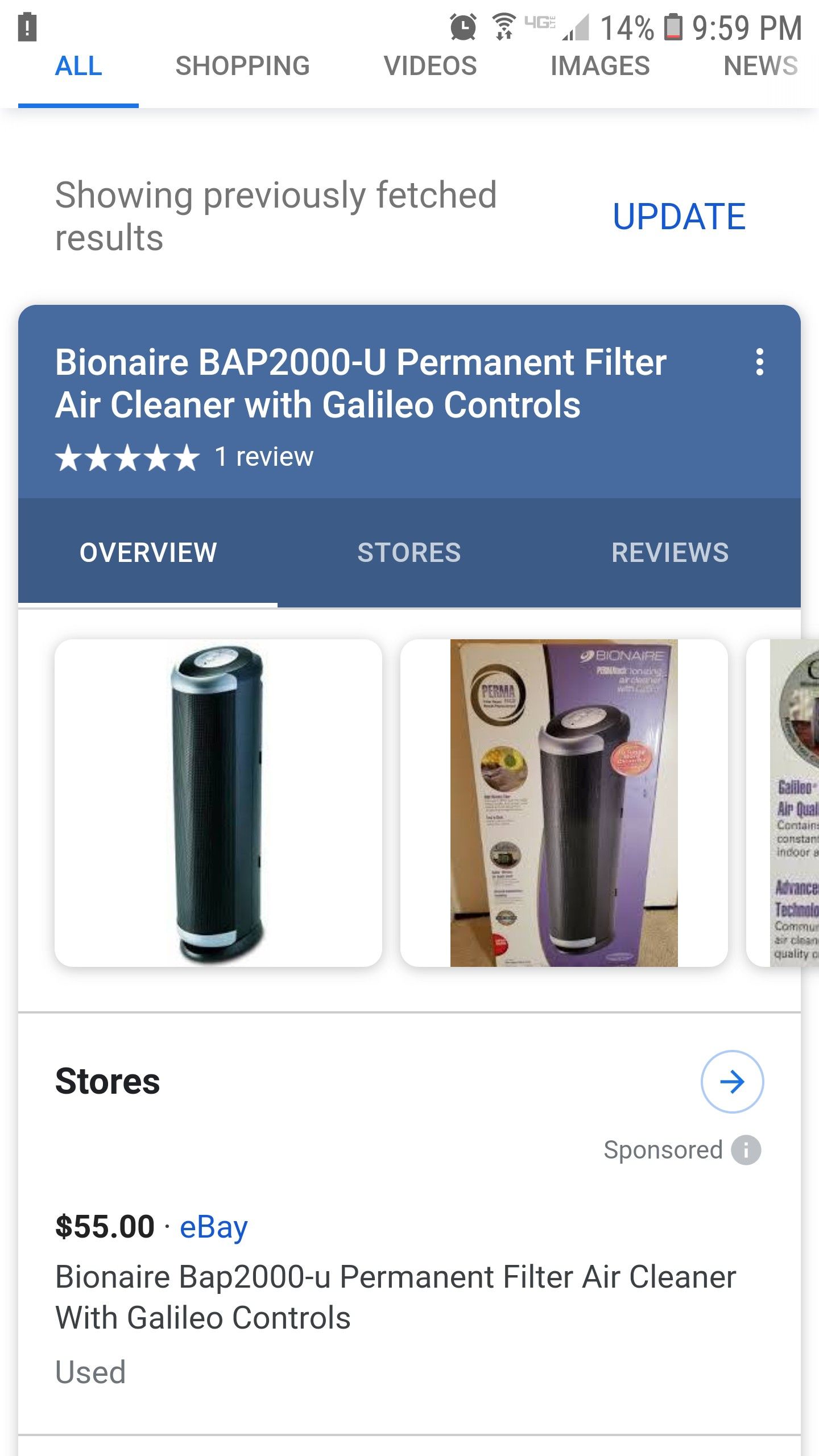 Bionaire bap 2000 air filter/purifier