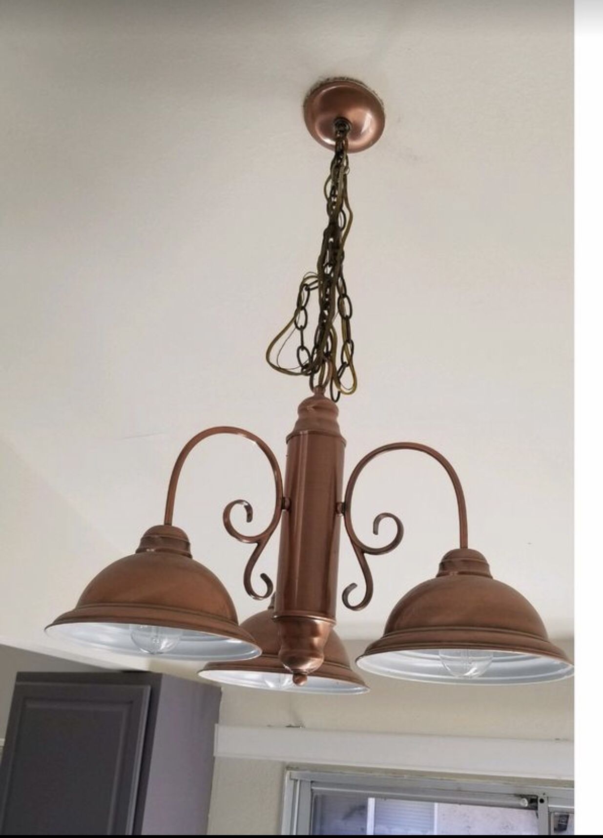 Brass old fashion chandler