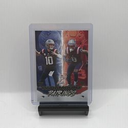 2025 Topps Signature Class Drake Maye & Stefon Diggs Paramount Pairings Patriots