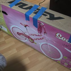 Una bicicleta nueva, sólo le hace falta los pedales