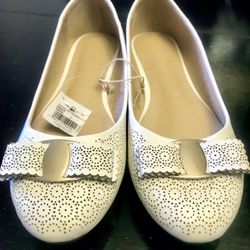 White Ballet Flats  NEW
