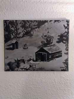 Painting of a cabin