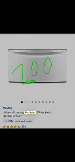 Maytag Universal Laundry Pedestal with Storage Drawer
