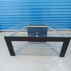 3 Tier Glass And Metal Tv Stand.
