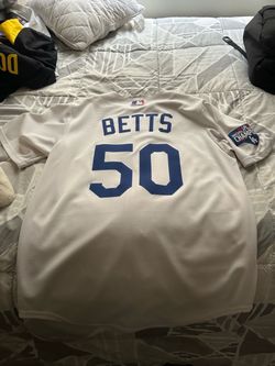 Mookie Betts #50 Dodgers World Series Champions Jersey