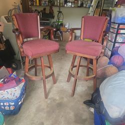 Customer Made Swivel Bar Stools 