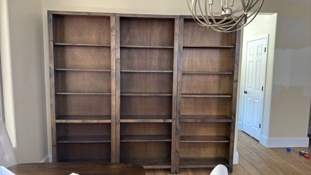 Wood Bookcases | Set of 3