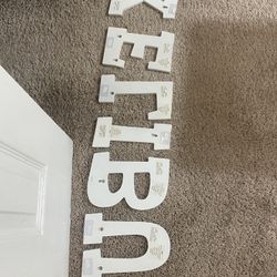White Wood Letter