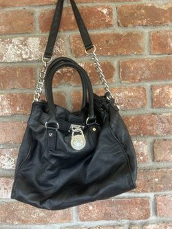 Leather Black Michael Korks Bag