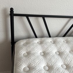 King size bed with bed frame