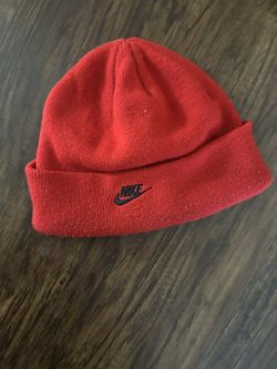 Used Red Nike Beanie