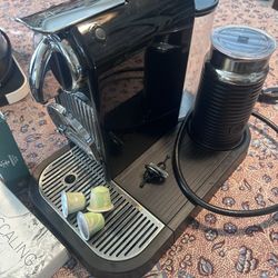 Nespresso With Attached Milk Frother