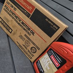 12 quarts of 5W-30 full synthetic Ford Motorcraft oil