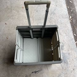 Collapsible, 2-Wheeled, Utility Crate