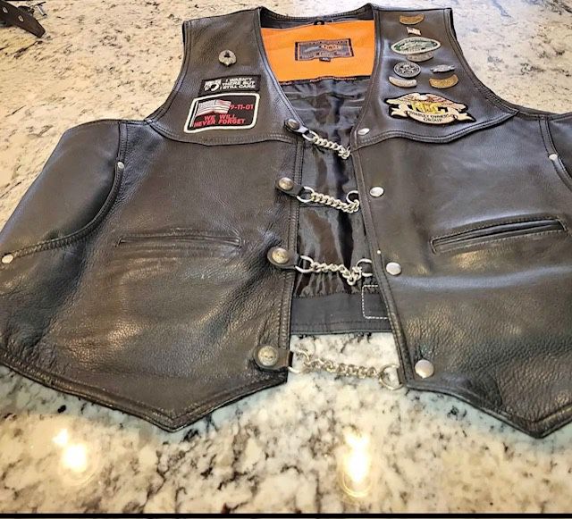 FIRST Classics Mens Leather Motorcycle Vest Size 3X 