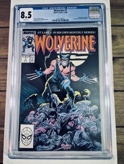 Marvel comics wolverine #1 cgc 8.5 1988 First print Comic please read description check out Photos