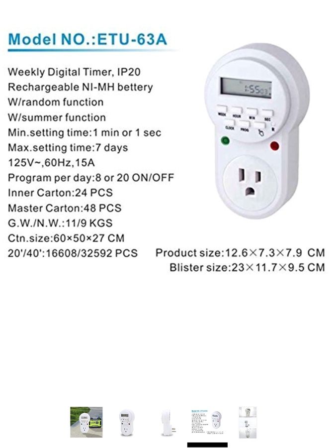Free Timer Switch Outlet, Kings Power Equipment Electrical Loop Timer Outlet Generator Accessories