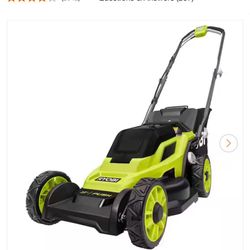RYOBI 18V 13 in. Battery Walk Behind Push Lawn Mower (Tool Only) FIRM PRICE $65