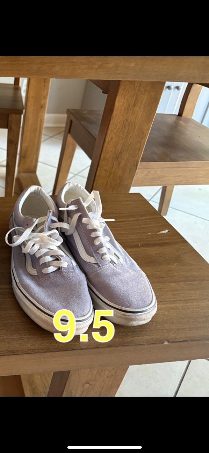 Men’s Light Purple Vans Size 9.5