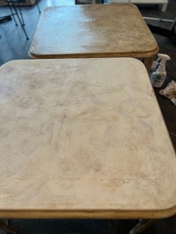 Shabby Chic Farmhouse Accent Tables (Set of 2)