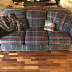 Green Plaid Couch