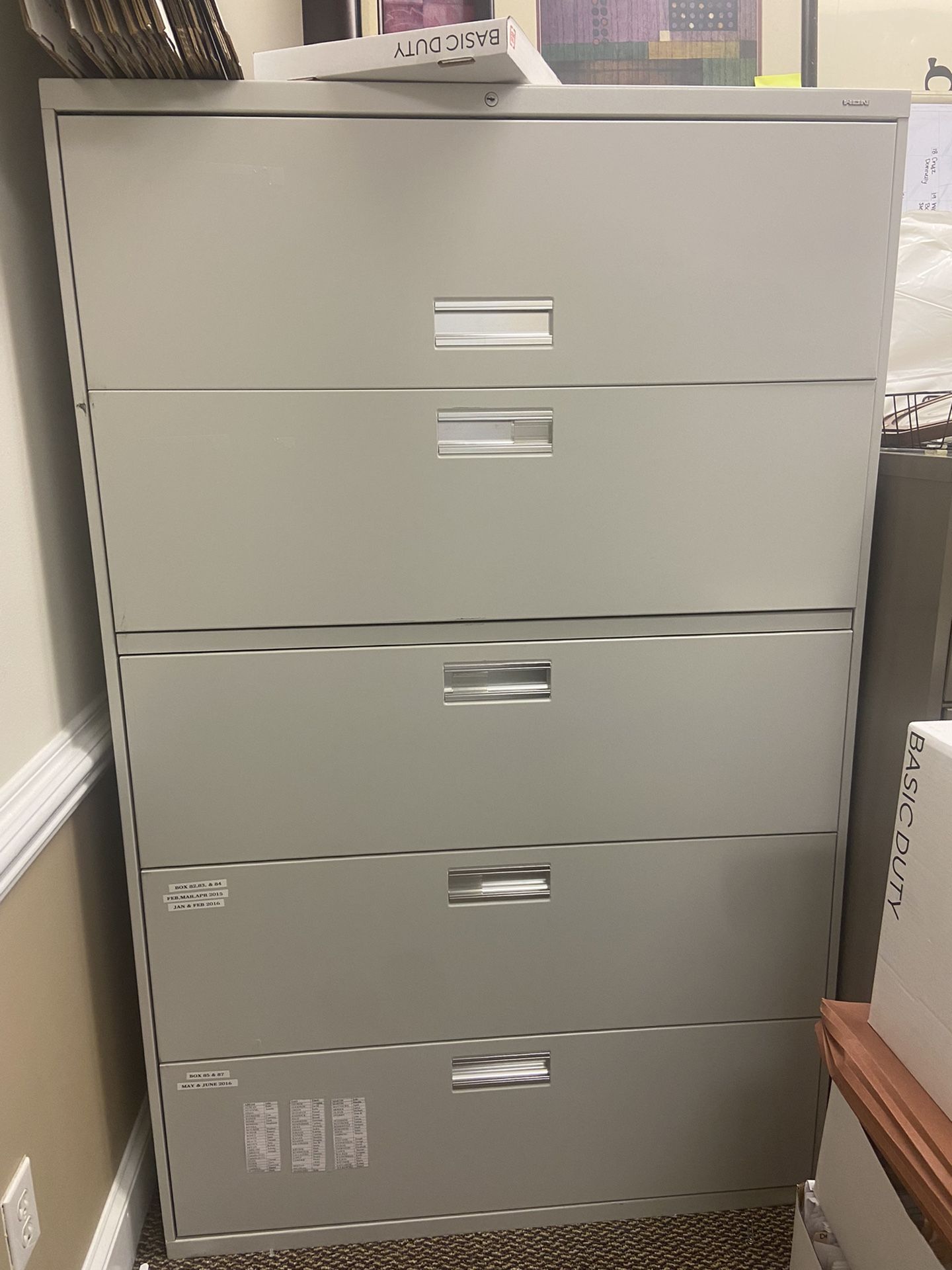 5 Tired Filing Cabinet (1yd & 16')