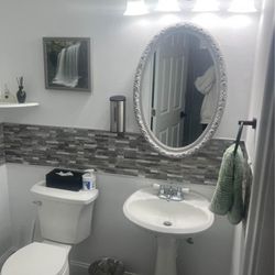 Classy Bathroom Mirror with Hidden Storage