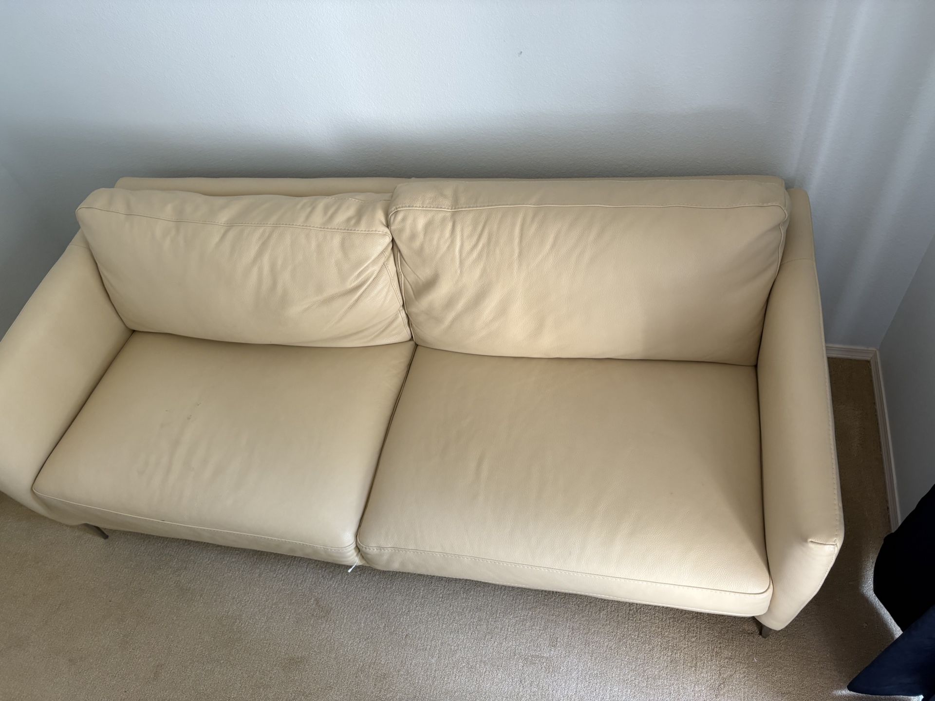 Beautiful tan chateaux d’ax brand couch