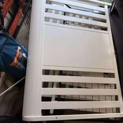 White baby crib