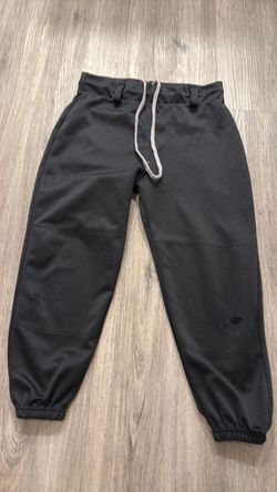 Black Baseball Pants with Drawstring xl youth