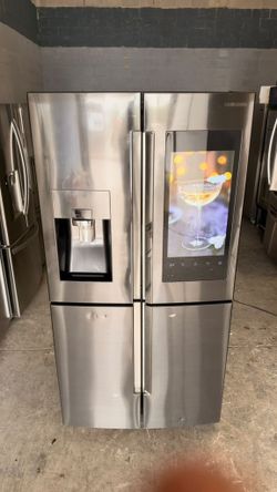 36” SAMSUNG DARK FAMILY HUB FRIDGE REFRIGERATOR NEVERA HELADERA FRIO REFRIGERADOR GOOD CONDITION DELIVERY 🚚 AVAILABLE WARRANTY 4 months 7️⃣8️⃣6️⃣4️⃣2