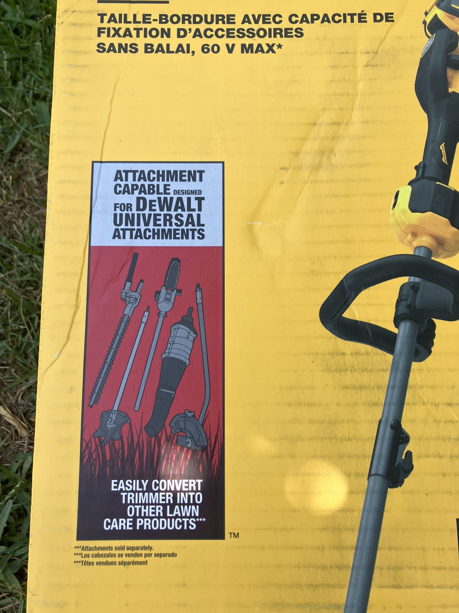 DEWALT 60V 7-1/2 in. Brushless Attachment Capable Edger - Tool Only