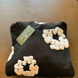 Denim Tears Hoodie (Black & White) (PUFF PRINT)