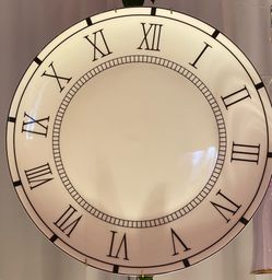 Elegant Roman Numeral Dinner Plate – 10.5”