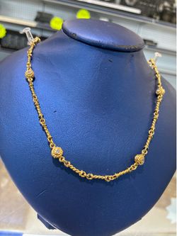 Solid 14kt chain