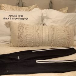 Adidas 3 Stripe Leggings Large