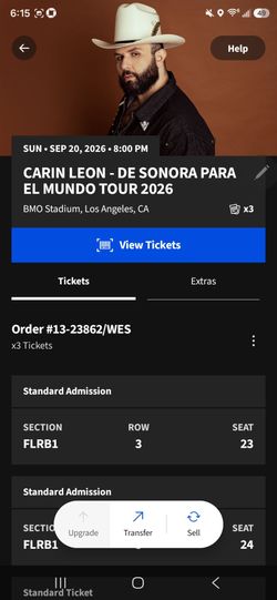 Carin Leon Tour 2026 Tickets