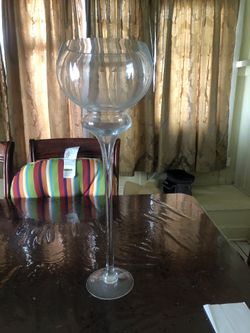 Long stem vases 23 inches tall