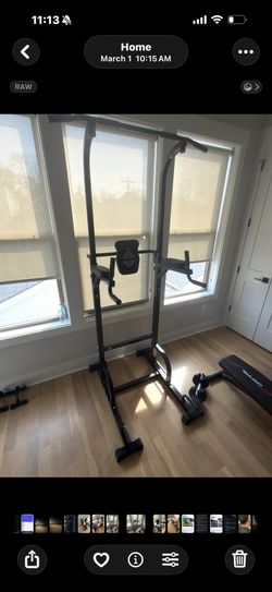 Power Tower Pull-Up Dip Station