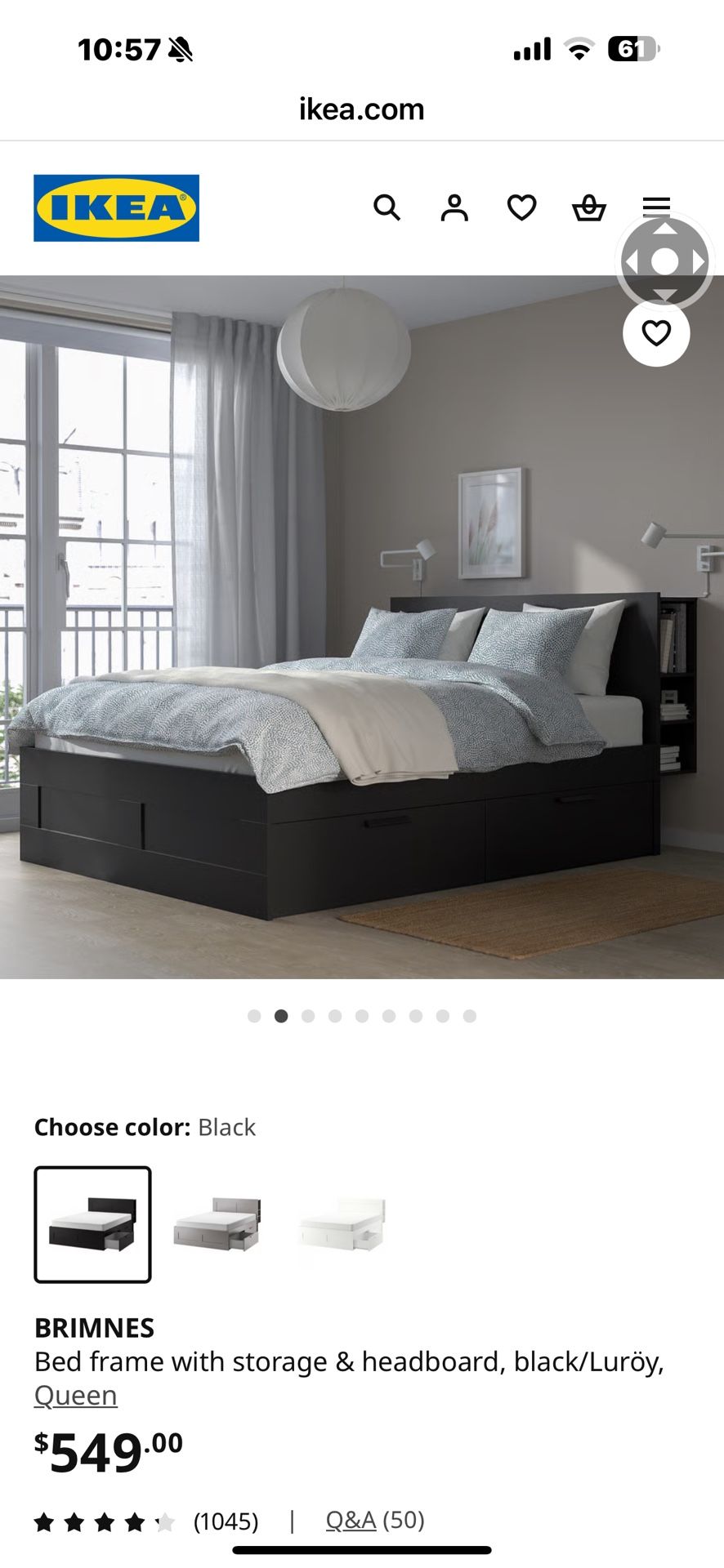 IKEA Bed Frame And Headboard Brimes