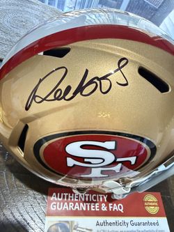 Authentic Autograph Deebo Samuel Niners Speed Replica Helmet