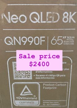 Samsung - 65” Class QN990F Series Neo QLED 8K Mini LED SamsungVision AI Smart Tizen TV