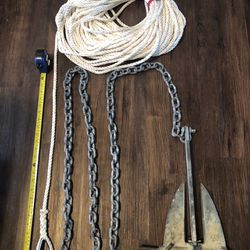 Boat Accessories DEAL: 4lb Anchor Package With Shackles And Rope