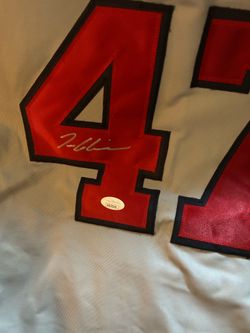 Tom glavine signed Braves jersey jsa certified